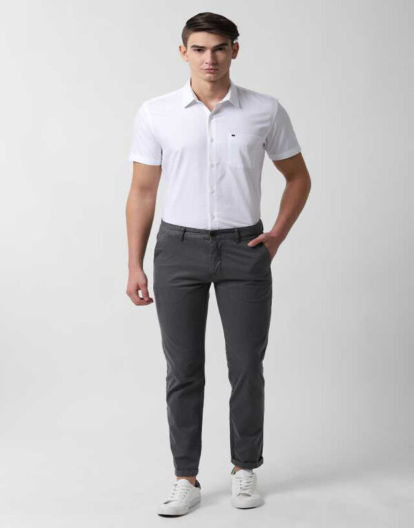 Peter England Slim Fit Men Polyester Blend Trousers - Image 2
